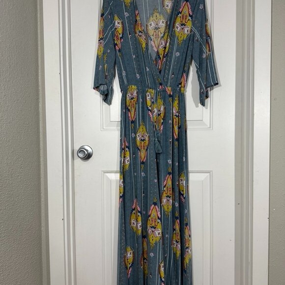 Anthropologie Jaase Jumpsuit Womens Medium Boho Paisley Festival Travel Vacation - Picture 2 of 7